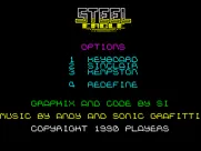 Steel Eagle ZX Spectrum Main menu