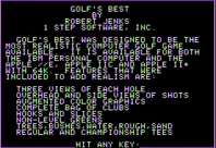 Golf&#x27;s Best: St. Andrews - The Home of Golf Apple II Introduction